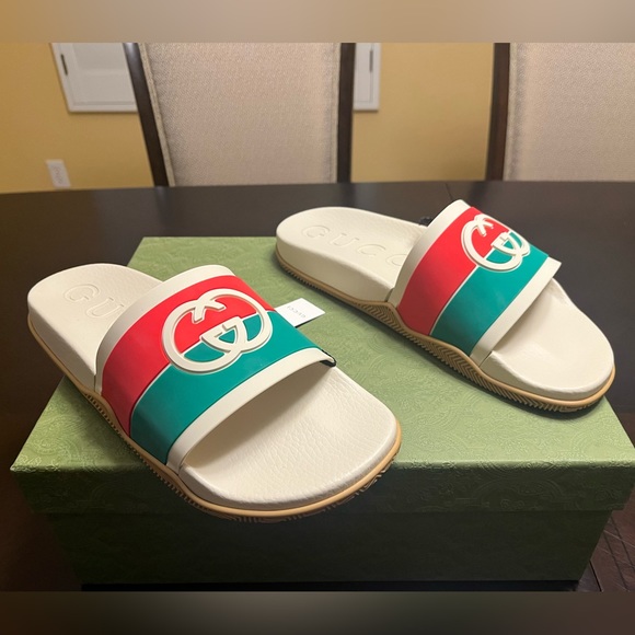 New Gucci GG Logo Slide Sandal Size EUR 41 / US 9.5 M - Picture 3 of 12